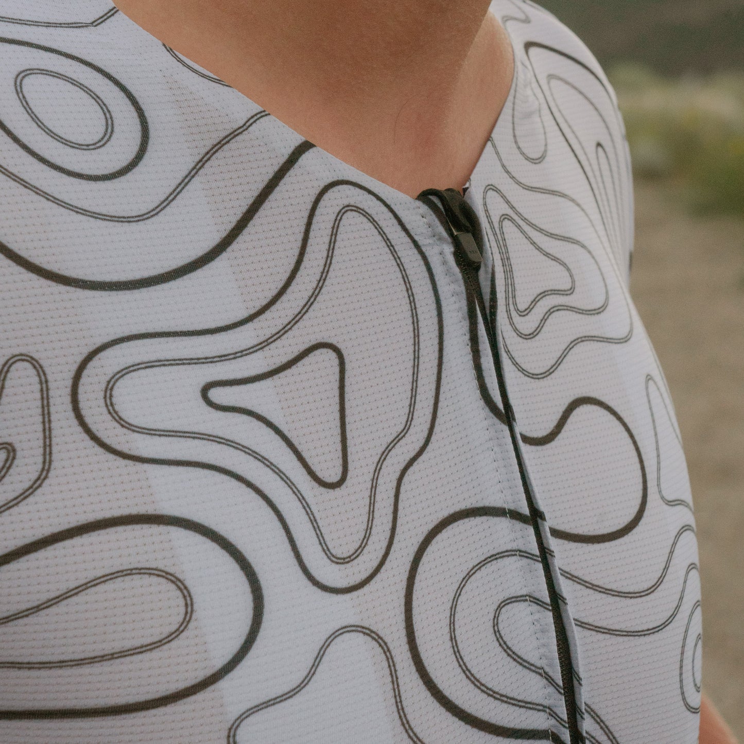 Blur Aero Jersey - Topo Map
